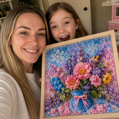 🔥 Save 50% by Ordering Today丨🌸 SVOZK® 3D Crystal Bloom Art Kit – Turn Flat Paintings Into Sparkling 3D Art 🎨