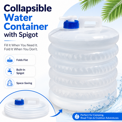 ☀️ Summer Sale: 50% OFF 💧 SVOZK® Collapsible Water Container with Spigot