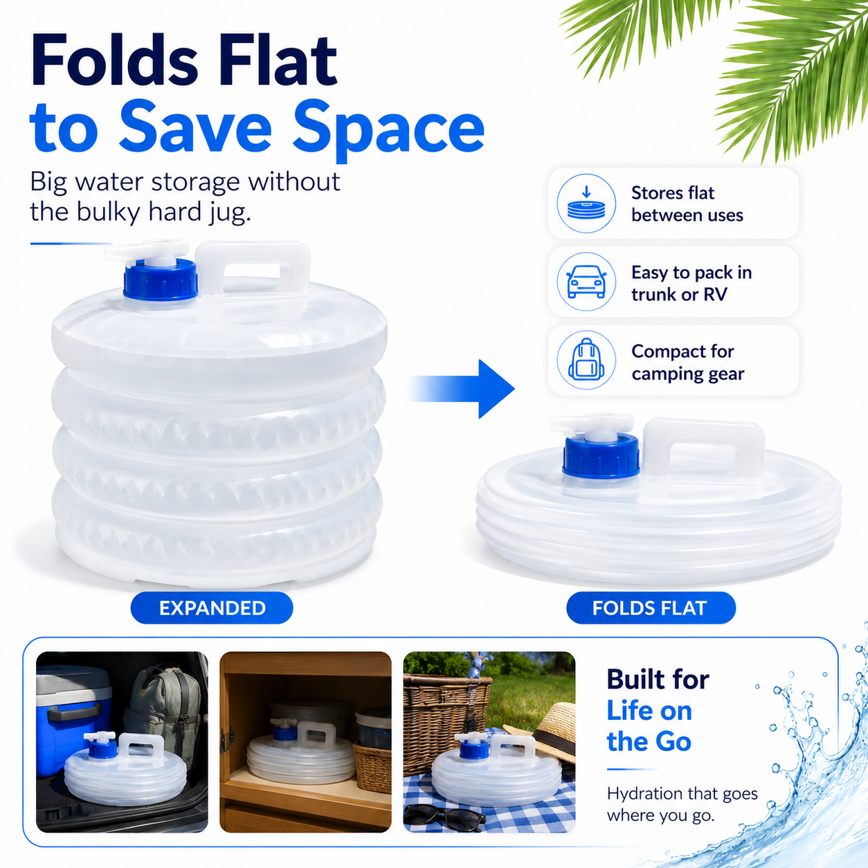 ☀️ Summer Sale: 50% OFF 💧 SVOZK® Collapsible Water Container with Spigot