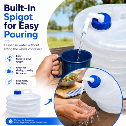 ☀️ Summer Sale: 50% OFF 💧 SVOZK® Collapsible Water Container with Spigot