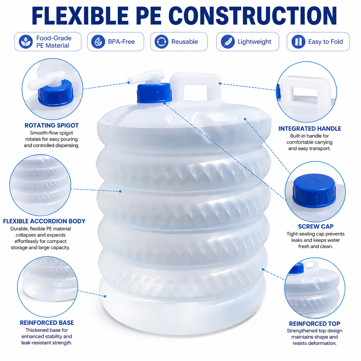 ☀️ Summer Sale: 50% OFF 💧 SVOZK® Collapsible Water Container with Spigot
