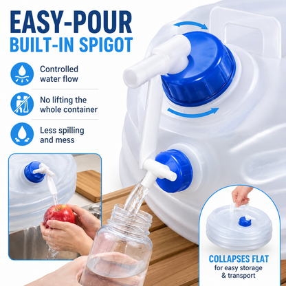 ☀️ Summer Sale: 50% OFF 💧 SVOZK® Collapsible Water Container with Spigot