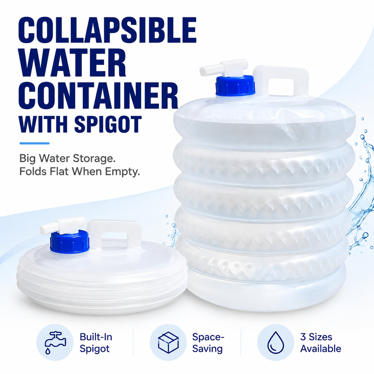 ☀️ Summer Sale: 50% OFF 💧 SVOZK® Collapsible Water Container with Spigot