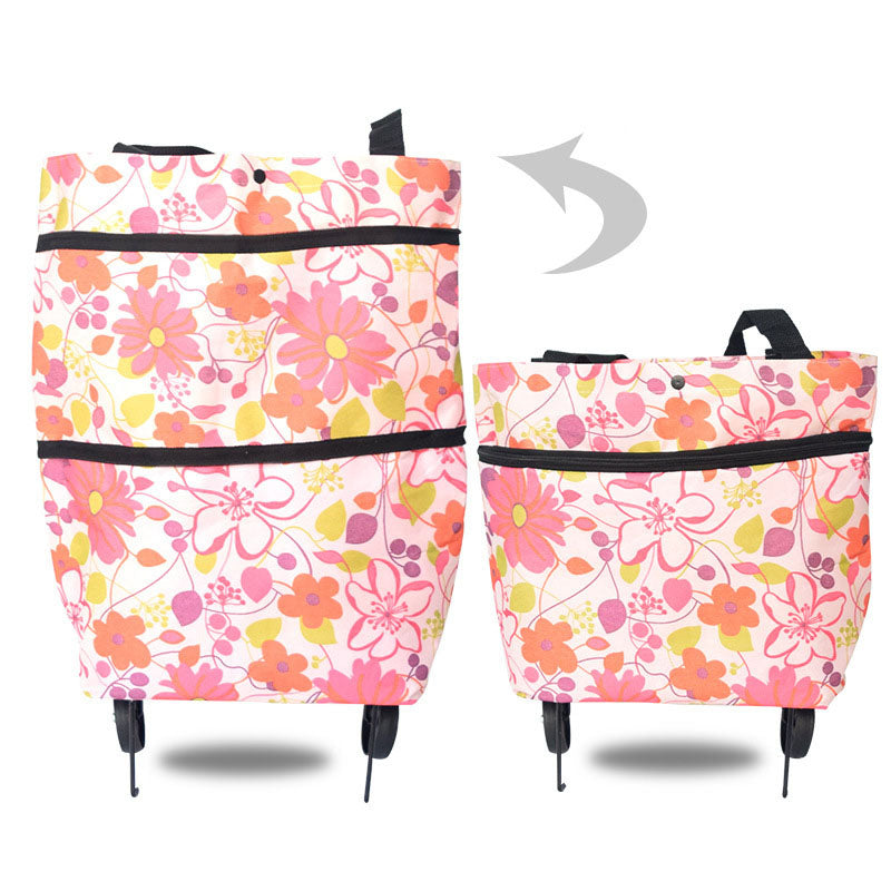 White Base with Pink Flower