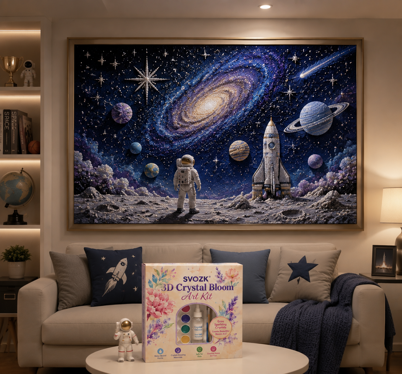 🔥 Save 50% by Ordering Today丨🌸 SVOZK® 3D Crystal Bloom Art Kit – Turn Flat Paintings Into Sparkling 3D Art 🎨