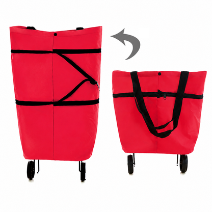 🔥 HOT SALE 50% OFF | LUCKYSONG® Foldable 2-in-1 Shopping Bag – Compact, Expandable & Reusable for Everyday Carry