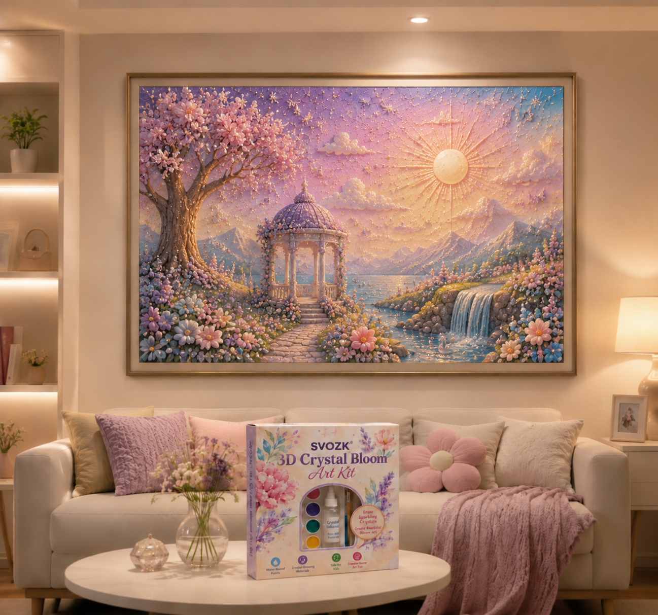 🔥 Save 50% by Ordering Today丨🌸 SVOZK® 3D Crystal Bloom Art Kit – Turn Flat Paintings Into Sparkling 3D Art 🎨