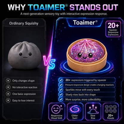🚨 LAST DAY TO SAVE 50%！丨Toaimer ® Magic Face-Changing Dumpling Squishy🥟