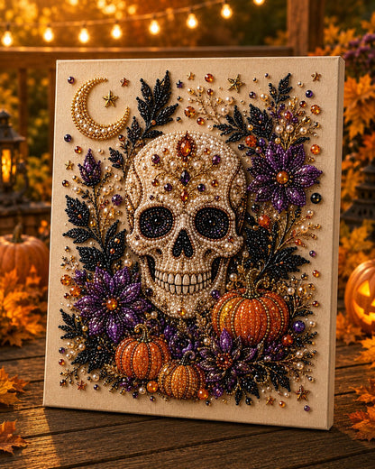 👻✨ IEY® Halloween Pearl Art DIY Kit with Frame – Turn Tiny Pearls into Spooky-Cute Magic 🎃 (📦 Buy 2 & Get FREE Shipping)
