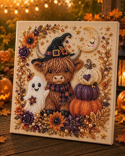 👻✨ IEY® Halloween Pearl Art DIY Kit with Frame – Turn Tiny Pearls into Spooky-Cute Magic 🎃 (📦 Buy 2 & Get FREE Shipping)