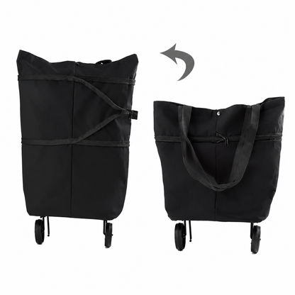 🔥 HOT SALE 50% OFF | LUCKYSONG® Foldable 2-in-1 Shopping Bag – Compact, Expandable & Reusable for Everyday Carry