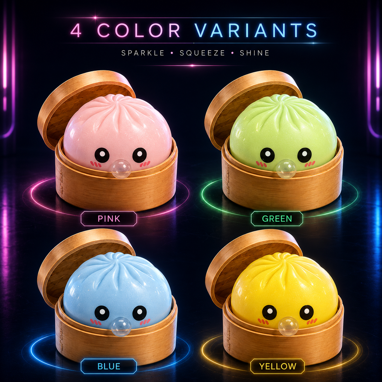 🚨 LAST DAY TO SAVE 50%！丨Toaimer ® Magic Face-Changing Dumpling Squishy🥟
