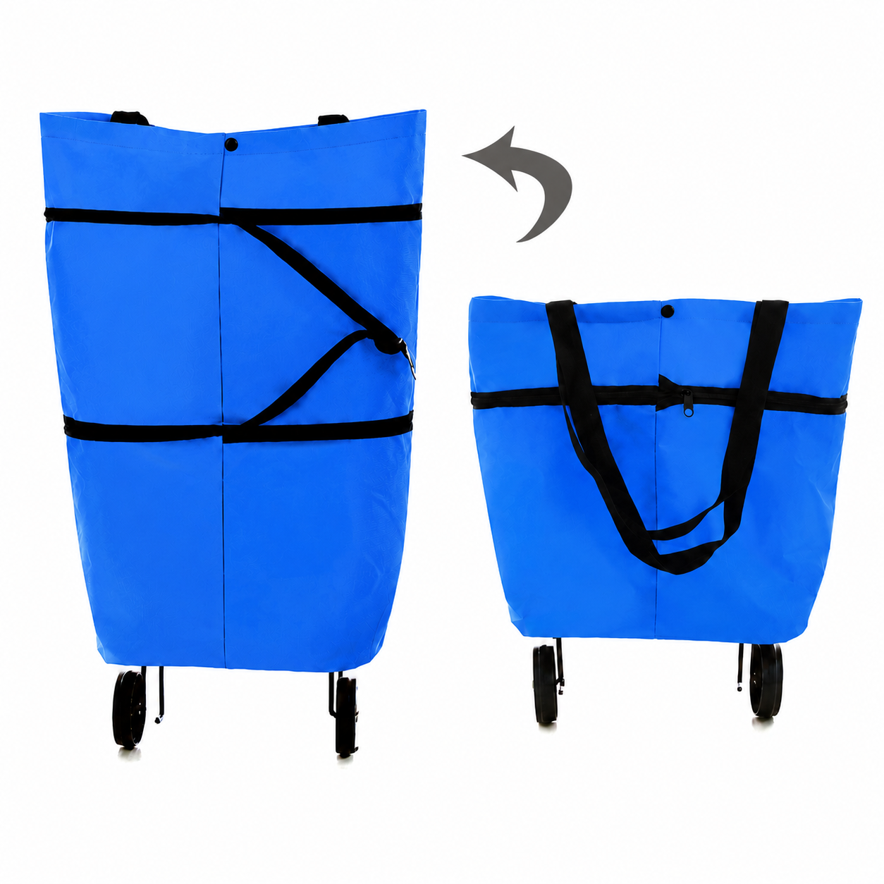 🔥 HOT SALE 50% OFF | LUCKYSONG® Foldable 2-in-1 Shopping Bag – Compact, Expandable & Reusable for Everyday Carry