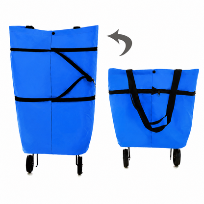 🔥 HOT SALE 50% OFF | LUCKYSONG® Foldable 2-in-1 Shopping Bag – Compact, Expandable & Reusable for Everyday Carry
