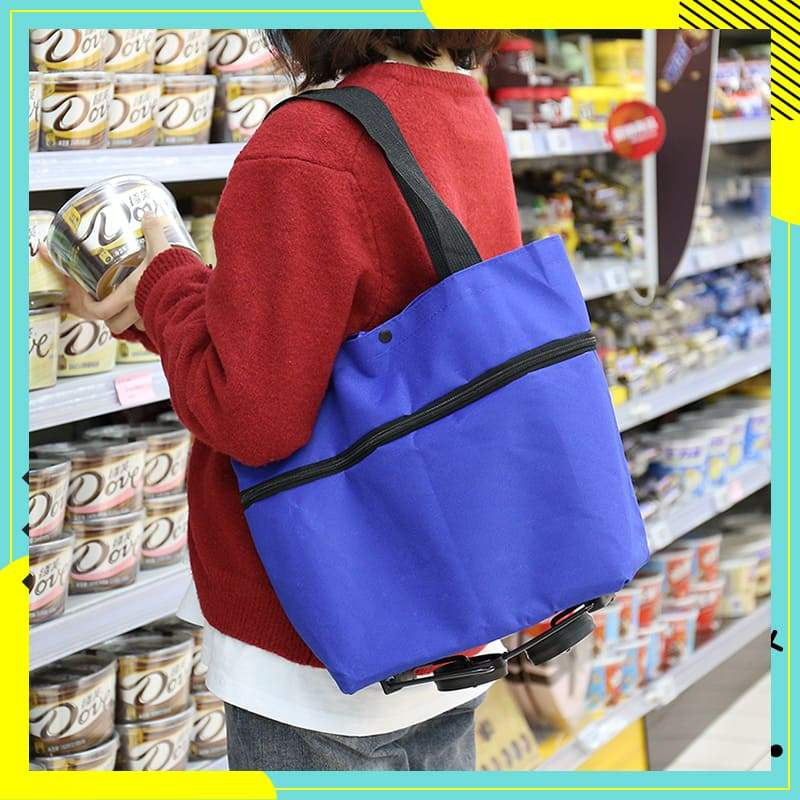 🔥 HOT SALE 50% OFF | LUCKYSONG® Foldable 2-in-1 Shopping Bag – Compact, Expandable & Reusable for Everyday Carry