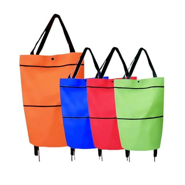 🔥 HOT SALE 50% OFF | LUCKYSONG® Foldable 2-in-1 Shopping Bag – Compact, Expandable & Reusable for Everyday Carry